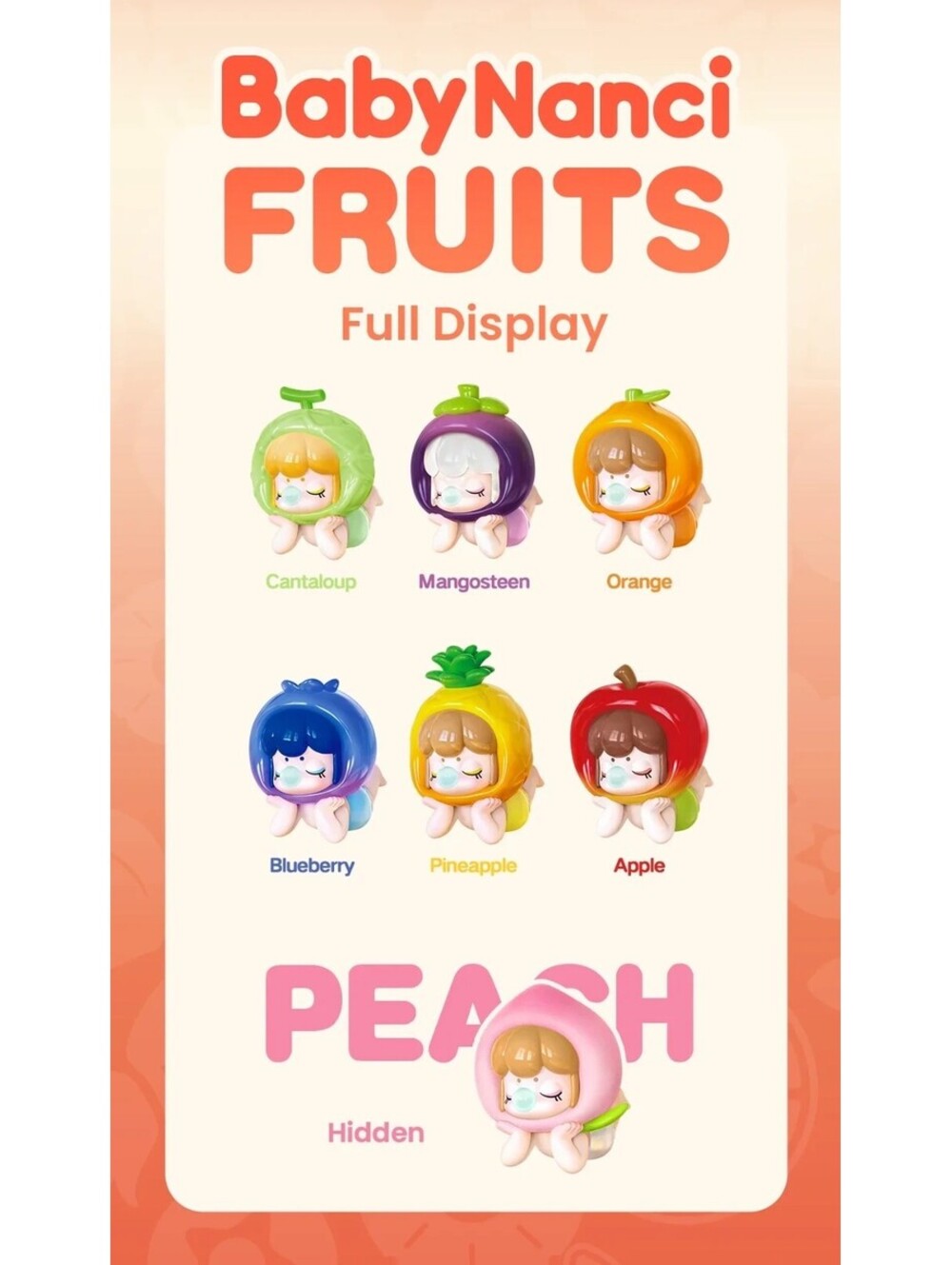 ROLIFE Baby Nanci Fruits Series Full Case 6 Blind Boxes Factory Sealed NEW